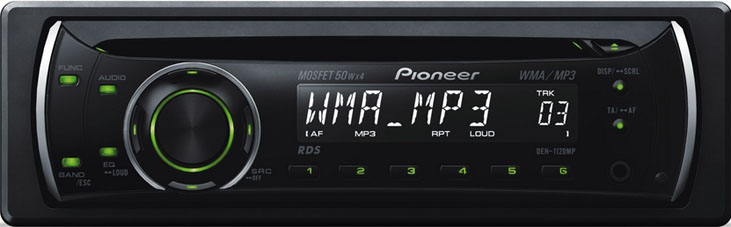 DEH-1120MP PIONEER MP3  Aux.1 RCA ()